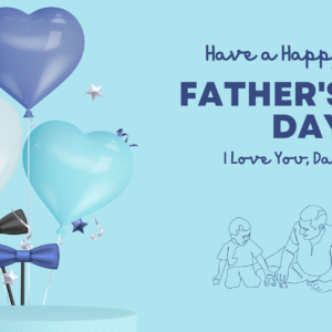 Blue Modern Father's Day