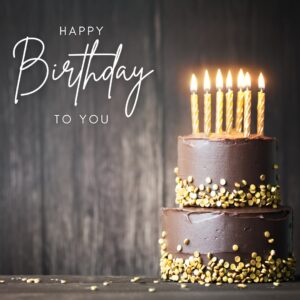 Golden Glow Birthday Card